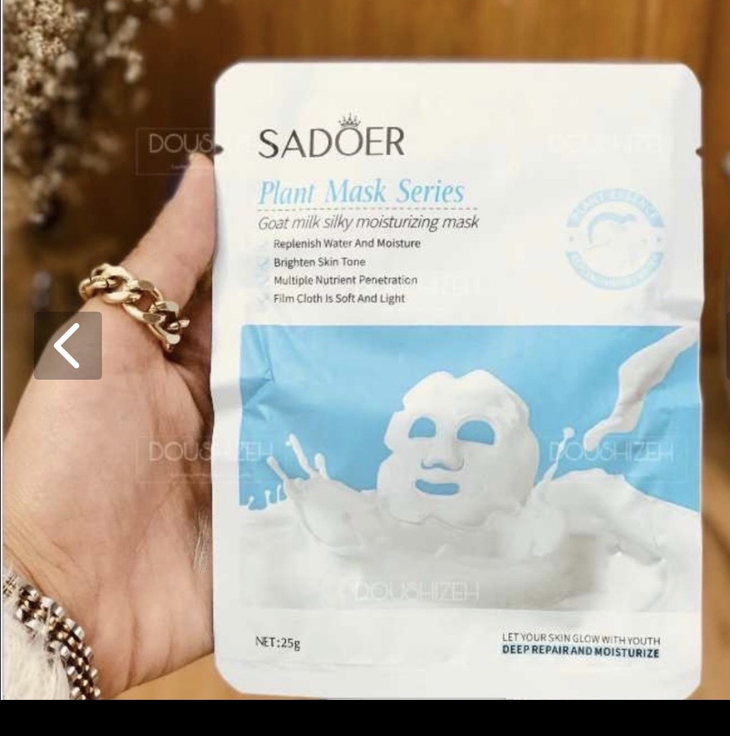 ماسک ورقه ای مغذی شیر سادور SADOER